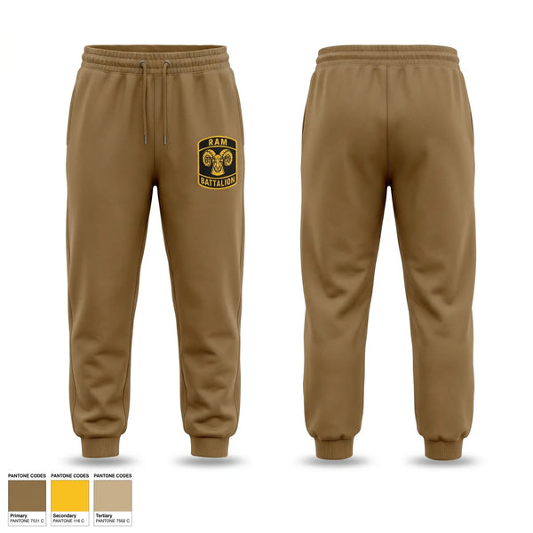 Sweatpants, Ram battalion, Army, Teamtime, Team time, sublimation, custom sports apparel, team uniforms, spirit wear, spiritwear, sports uniforms, custom shirts, team store, custom team store, fundraiser sports, apparel fundraiser
