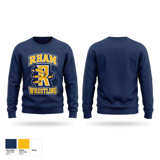 Crew Neck Sweatshirt, RHAM RAPTORS, Wrestling, Teamtime, Team time, sublimation, custom sports apparel, team uniforms, spirit wear, spiritwear, sports uniforms, custom shirts, team store, custom team store, fundraiser sports, apparel fundraiser