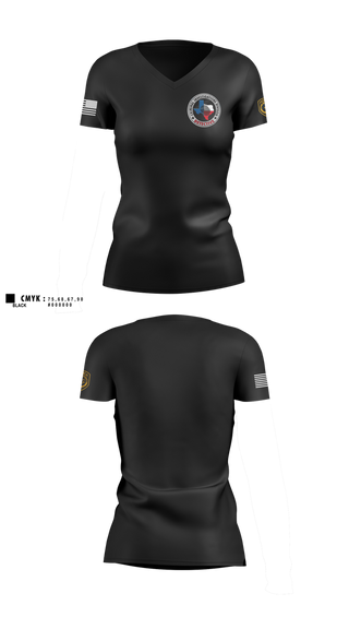Womens Short Sleeve Vneck Shirt, Robstown Police Department, Police, Teamtime, Team time, sublimation, custom sports apparel, team uniforms, spirit wear, spiritwear, sports uniforms, custom shirts, team store, custom team store, fundraiser sports, apparel fundraiser