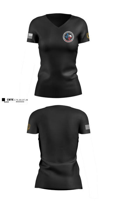 Robstown Police Department Women's Short Sleeve V-neck Shirt - 102