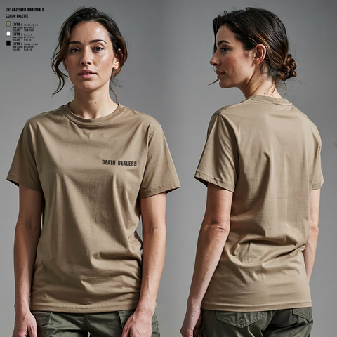 Womens Short Sleeve Vneck Shirt, Death dealers, , Teamtime, Team time, sublimation, custom sports apparel, team uniforms, spirit wear, spiritwear, sports uniforms, custom shirts, team store, custom team store, fundraiser sports, apparel fundraiser