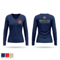 Morocco Fire Department Women's Long Sleeve V-neck Shirt - 1