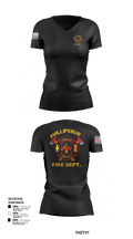 PHILLIPSBURG FIRE DEPARTMENT 39354124 Women's Short Sleeve V-neck Shirt - 103