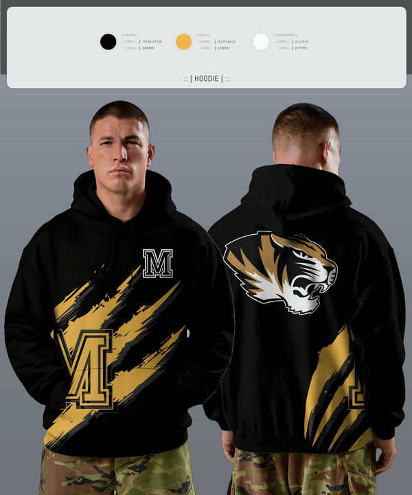 Hoodie, Marceline Tigers, , Teamtime, Team time, sublimation, custom sports apparel, team uniforms, spirit wear, spiritwear, sports uniforms, custom shirts, team store, custom team store, fundraiser sports, apparel fundraiser
