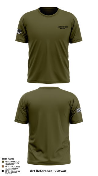 Short Sleeve Performance Shirt, A BTRY 1-163D FA Reg, , Teamtime, Team time, sublimation, custom sports apparel, team uniforms, spirit wear, spiritwear, sports uniforms, custom shirts, team store, custom team store, fundraiser sports, apparel fundraiser