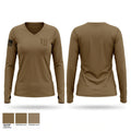 Ijj Women's Long Sleeve V-neck Shirt - 1