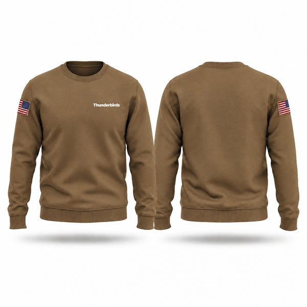 Crew Neck Sweatshirt, Thunderbirds, Army, Teamtime, Team time, sublimation, custom sports apparel, team uniforms, spirit wear, spiritwear, sports uniforms, custom shirts, team store, custom team store, fundraiser sports, apparel fundraiser