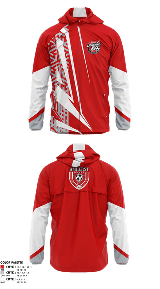 Windbreaker, Amherst Lightning, Women's Soccer, Teamtime, Team time, sublimation, custom sports apparel, team uniforms, spirit wear, spiritwear, sports uniforms, custom shirts, team store, custom team store, fundraiser sports, apparel fundraiser