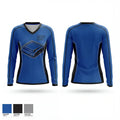 Inspiration Mountain Knights 71964293 Women's Long Sleeve V-neck Shirt - 1