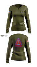 Missouri Army National Guard Recruiting and Retention Battalion Women's Long Sleeve V-neck Shirt - 4