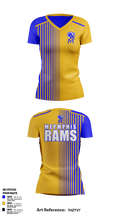 Memphis Rams 44971969 Women's Short Sleeve V-neck Shirt - 2