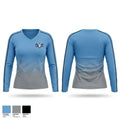 Winston Salem Tarheels 10u 60828261 Women's Long Sleeve V-neck Shirt - 1