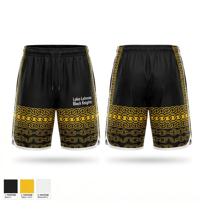 Lake-Lehman Black Knights Athletic Shorts With Pockets - 1