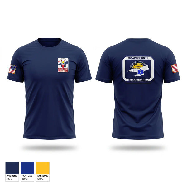 Short Sleeve Performance Shirt, Swain county rescue squad, EMS/EMT, Teamtime, Team time, sublimation, custom sports apparel, team uniforms, spirit wear, spiritwear, sports uniforms, custom shirts, team store, custom team store, fundraiser sports, apparel fundraiser