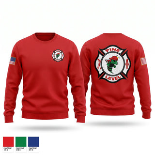 Crew Neck Sweatshirt, Pine Level Fire Department, Fire Department, Teamtime, Team time, sublimation, custom sports apparel, team uniforms, spirit wear, spiritwear, sports uniforms, custom shirts, team store, custom team store, fundraiser sports, apparel fundraiser