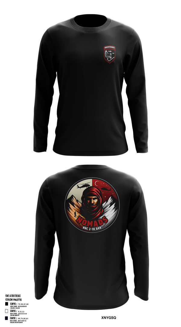 Long Sleeve Performance Shirt, 2-10 AHB Knighthawks, Spirit Store, Teamtime, Team time, sublimation, custom sports apparel, team uniforms, spirit wear, spiritwear, sports uniforms, custom shirts, team store, custom team store, fundraiser sports, apparel fundraiser