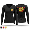 Dixie Volunteer Fire Department 71385062 Women's Long Sleeve V-neck Shirt - 1