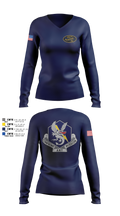 83d Chemical Battalion 44785590 Women's Long Sleeve V-neck Shirt - 3