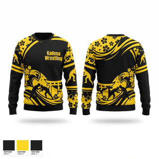 Crew Neck Sweatshirt, Kadena Wrestling, Wrestling, Teamtime, Team time, sublimation, custom sports apparel, team uniforms, spirit wear, spiritwear, sports uniforms, custom shirts, team store, custom team store, fundraiser sports, apparel fundraiser