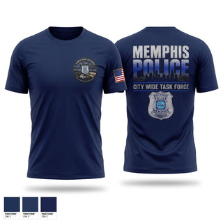 Short Sleeve Performance Shirt, Memphis Police Department City Wide Task Force, Police, Teamtime, Team time, sublimation, custom sports apparel, team uniforms, spirit wear, spiritwear, sports uniforms, custom shirts, team store, custom team store, fundraiser sports, apparel fundraiser
