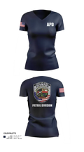 Alma Police Department 36149502 Women's Short Sleeve V-neck Shirt - 22