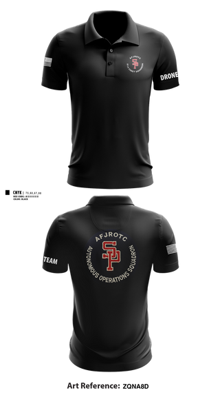 Short Sleeve Performance Polo, AFJROTC MS-081 DRONE TEAM, , Teamtime, Team time, sublimation, custom sports apparel, team uniforms, spirit wear, spiritwear, sports uniforms, custom shirts, team store, custom team store, fundraiser sports, apparel fundraiser