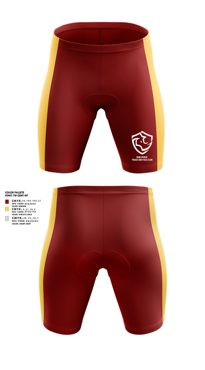 Iron Spikes Track and Field Club 9344658 Men's Compression Shorts - 1