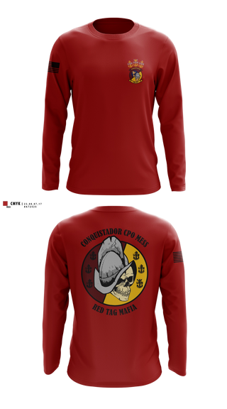 Long Sleeve Performance Shirt, VR-57 CHIEFS MESS, Navy, Teamtime, Team time, sublimation, custom sports apparel, team uniforms, spirit wear, spiritwear, sports uniforms, custom shirts, team store, custom team store, fundraiser sports, apparel fundraiser
