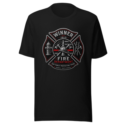 Winner Fire Department Unisex Staple T-Shirt