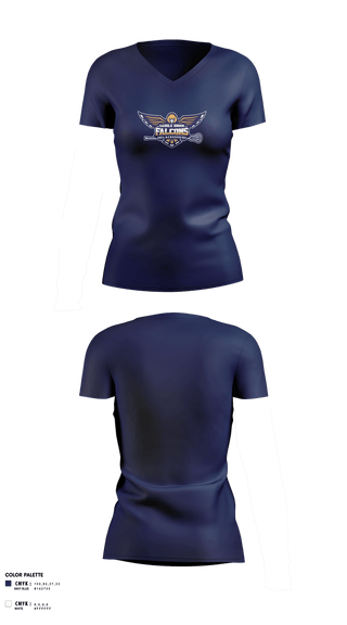 Womens Short Sleeve Vneck Shirt, Saddle Brook Falcons Lacrosse, Men's Lacrosse, Teamtime, Team time, sublimation, custom sports apparel, team uniforms, spirit wear, spiritwear, sports uniforms, custom shirts, team store, custom team store, fundraiser sports, apparel fundraiser