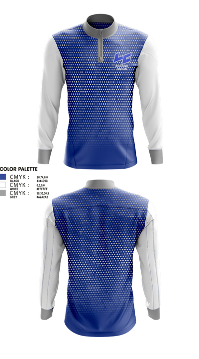 Lewis County High School Wrestling 76376643 Quarter Zip Jacket - 1