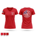 Montgomery Fire Department Women's Short Sleeve V-neck Shirt - 1