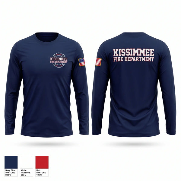 Long Sleeve Performance Shirt, Kissimmee fire department, Fire Department, Teamtime, Team time, sublimation, custom sports apparel, team uniforms, spirit wear, spiritwear, sports uniforms, custom shirts, team store, custom team store, fundraiser sports, apparel fundraiser