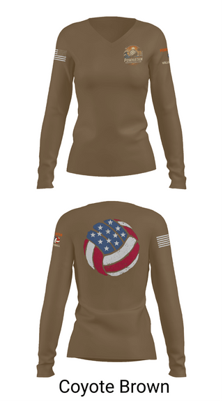 Womens Long Sleeve Vneck Shirt, VB, Women's Volleyball, Teamtime, Team time, sublimation, custom sports apparel, team uniforms, spirit wear, spiritwear, sports uniforms, custom shirts, team store, custom team store, fundraiser sports, apparel fundraiser