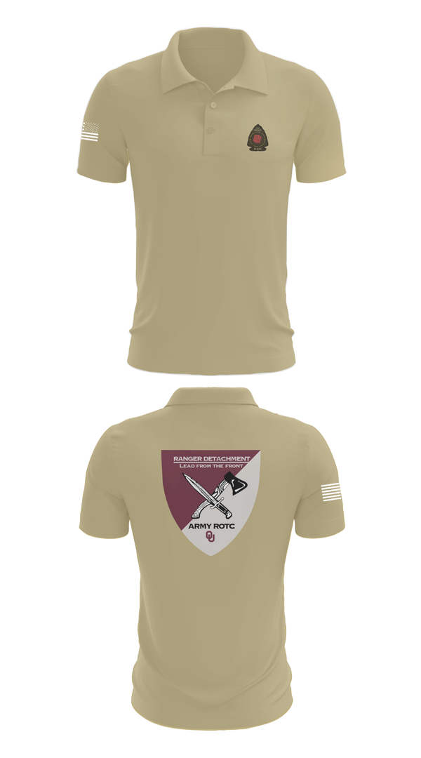 Short Sleeve Performance Polo, FY 25-26 OU RC, Army, Teamtime, Team time, sublimation, custom sports apparel, team uniforms, spirit wear, spiritwear, sports uniforms, custom shirts, team store, custom team store, fundraiser sports, apparel fundraiser