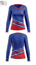 Leander High School Golf 21884690 Women's Long Sleeve V-neck Shirt - 1