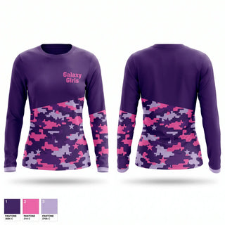 Long Sleeve Performance Shirt, Galaxy Girls, Women's Soccer, Teamtime, Team time, sublimation, custom sports apparel, team uniforms, spirit wear, spiritwear, sports uniforms, custom shirts, team store, custom team store, fundraiser sports, apparel fundraiser
