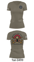 Charlie Battery 2-114th FA 47332730 Women's Short Sleeve V-neck Shirt - 65