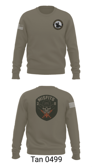 Crew Neck Sweatshirt, 2-8 Cav, HHC, Medic Platoon, , Teamtime, Team time, sublimation, custom sports apparel, team uniforms, spirit wear, spiritwear, sports uniforms, custom shirts, team store, custom team store, fundraiser sports, apparel fundraiser