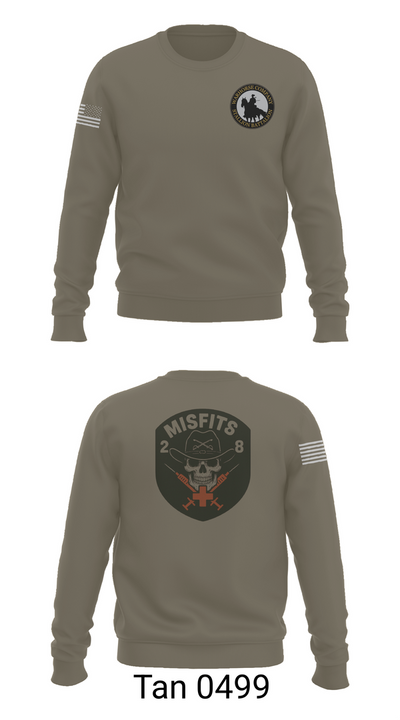 2-8 Cav, HHC, Medic Platoon 50281984 Crew Neck Sweatshirt - 65