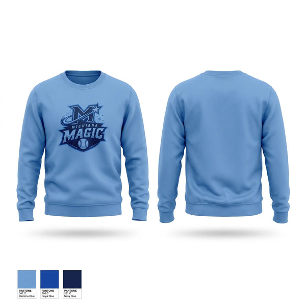 Crew Neck Sweatshirt, Michiana Magic, Baseball, Teamtime, Team time, sublimation, custom sports apparel, team uniforms, spirit wear, spiritwear, sports uniforms, custom shirts, team store, custom team store, fundraiser sports, apparel fundraiser