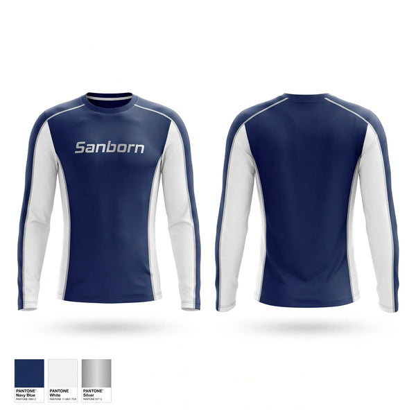 Long Sleeve Performance Shirt, Sanborn, Cheer, Teamtime, Team time, sublimation, custom sports apparel, team uniforms, spirit wear, spiritwear, sports uniforms, custom shirts, team store, custom team store, fundraiser sports, apparel fundraiser