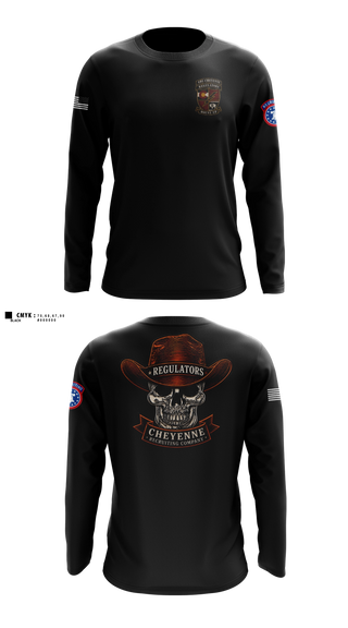 Long Sleeve Performance Shirt, Cheyenne US Army Recruiting Company, Army, Teamtime, Team time, sublimation, custom sports apparel, team uniforms, spirit wear, spiritwear, sports uniforms, custom shirts, team store, custom team store, fundraiser sports, apparel fundraiser