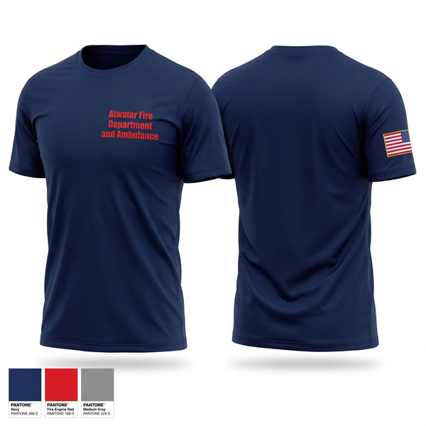 Short Sleeve Performance Shirt, Atwater Fire Department and Ambulance, EMS/EMT, Teamtime, Team time, sublimation, custom sports apparel, team uniforms, spirit wear, spiritwear, sports uniforms, custom shirts, team store, custom team store, fundraiser sports, apparel fundraiser
