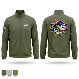 Windbreaker, 176 SFS, National Guard, Teamtime, Team time, sublimation, custom sports apparel, team uniforms, spirit wear, spiritwear, sports uniforms, custom shirts, team store, custom team store, fundraiser sports, apparel fundraiser