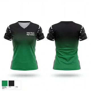 Womens Short Sleeve Vneck Shirt, Kelly Walsh High School, Swimming, Teamtime, Team time, sublimation, custom sports apparel, team uniforms, spirit wear, spiritwear, sports uniforms, custom shirts, team store, custom team store, fundraiser sports, apparel fundraiser