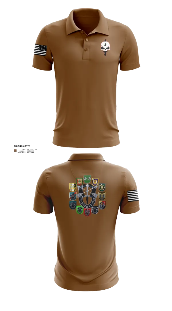 Short Sleeve Performance Polo, HHC, STB, 528th Sustainment Brigade (SO) (A), Army, Teamtime, Team time, sublimation, custom sports apparel, team uniforms, spirit wear, spiritwear, sports uniforms, custom shirts, team store, custom team store, fundraiser sports, apparel fundraiser