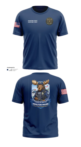 Old School Cotton Feel Shirt, CBP Houlton Maine Use Of Force Training Branch, Police, Teamtime, Team time, sublimation, custom sports apparel, team uniforms, spirit wear, spiritwear, sports uniforms, custom shirts, team store, custom team store, fundraiser sports, apparel fundraiser