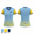 Enid Bruins 70008153 Women's Short Sleeve V-neck Shirt - 1
