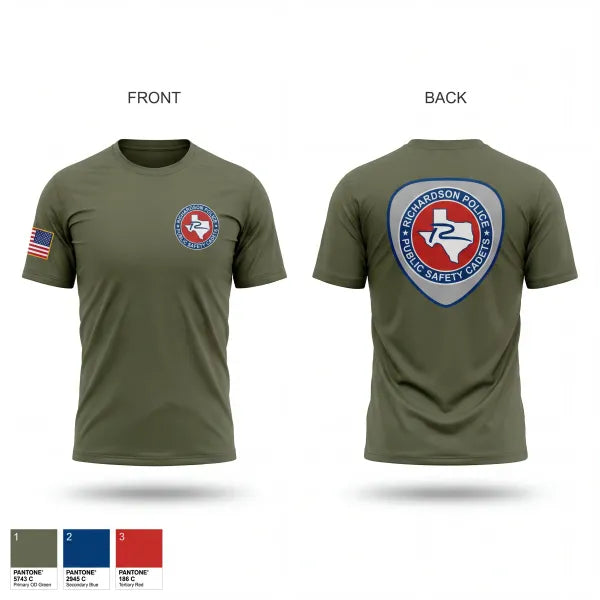 Short Sleeve Performance Shirt, Richardson Police Cadets, Police, Teamtime, Team time, sublimation, custom sports apparel, team uniforms, spirit wear, spiritwear, sports uniforms, custom shirts, team store, custom team store, fundraiser sports, apparel fundraiser